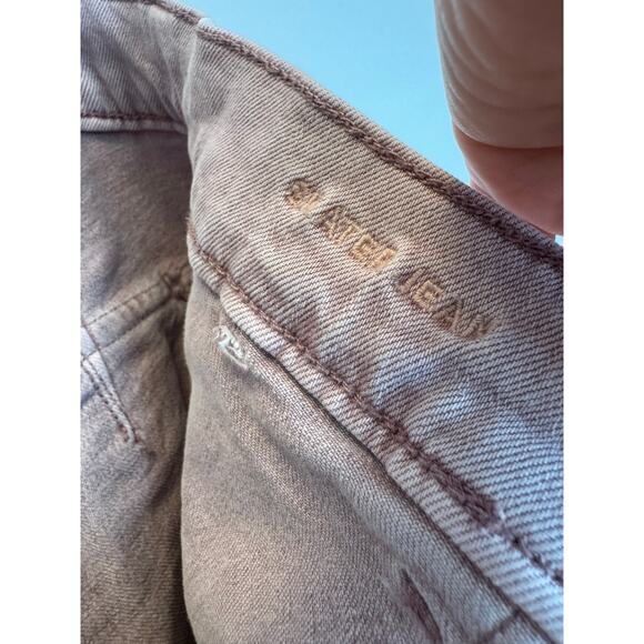 American Eagle Women’s 12 Stretch Skater Jeans High Rise Wide Leg Purple Denim - Picture 9 of 13